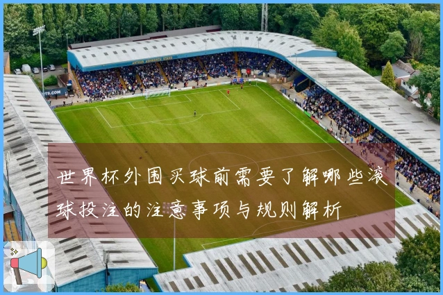 世界杯外围买球前需要了解哪些滚球投注的注意事项与规则解析